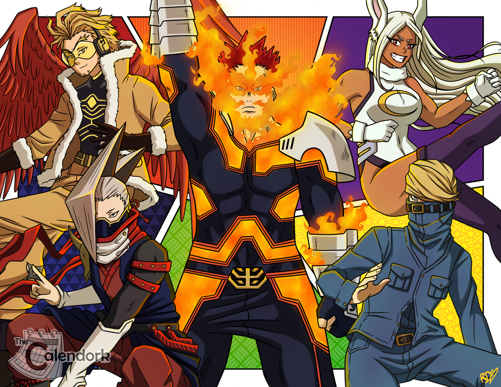 The Pro Heroes - Top 5 by TheCalendork on DeviantArt