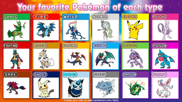 My Favorites Pokemon