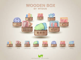 Wooden Box Icons