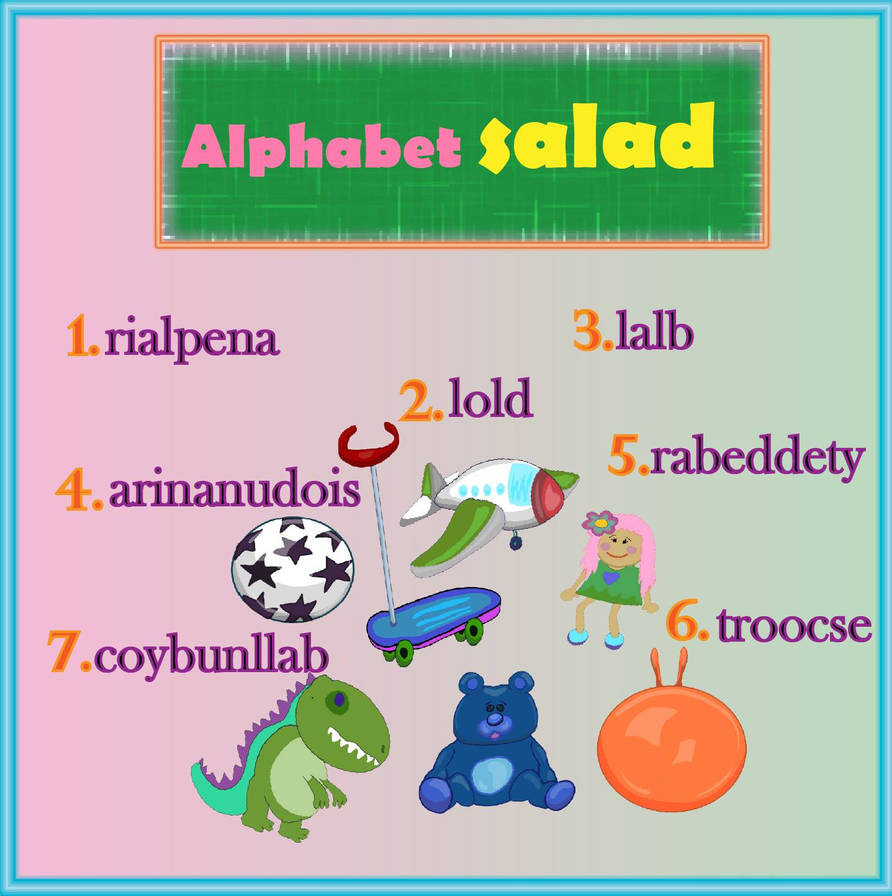 The Riddler Alphabet Riddle Wednesday - Alphabet Salad by TimboAndFriends on DeviantArt