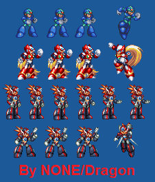 Megaman X - X4 Stage Select Poses