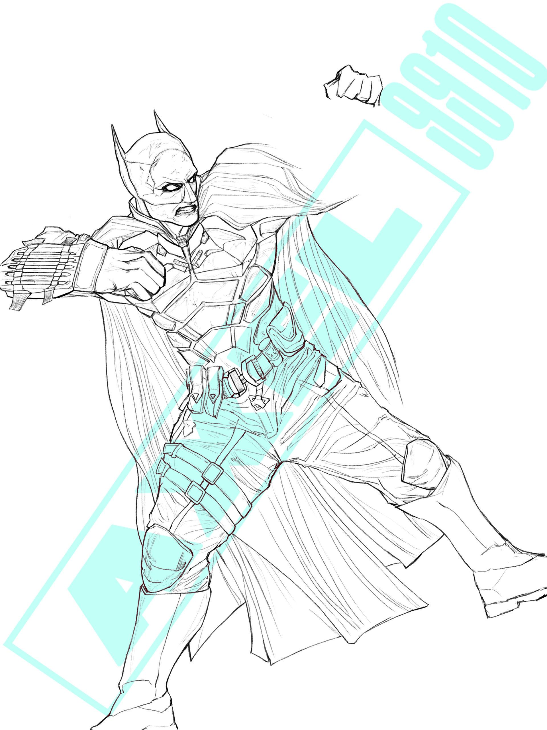 Batman Grid Line THE BATMAN / lineart by Axel9910 on DeviantArt