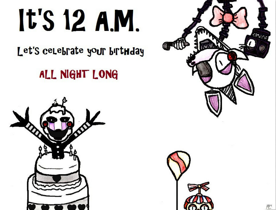 Five Nights at Freddy's 2 Birthday Card by TehRebellion on DeviantArt