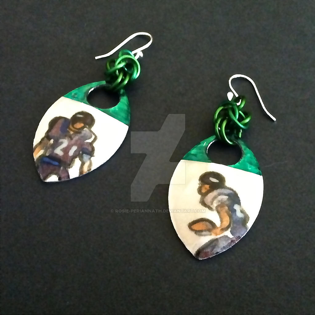 Football Stars Scalemaille Earrings