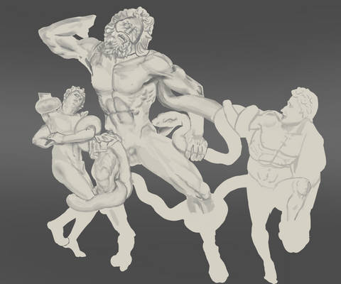 Laocoon sculpture study