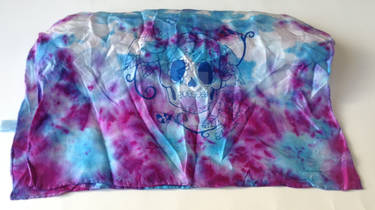 Hand-Dyed Silk Scarf 02