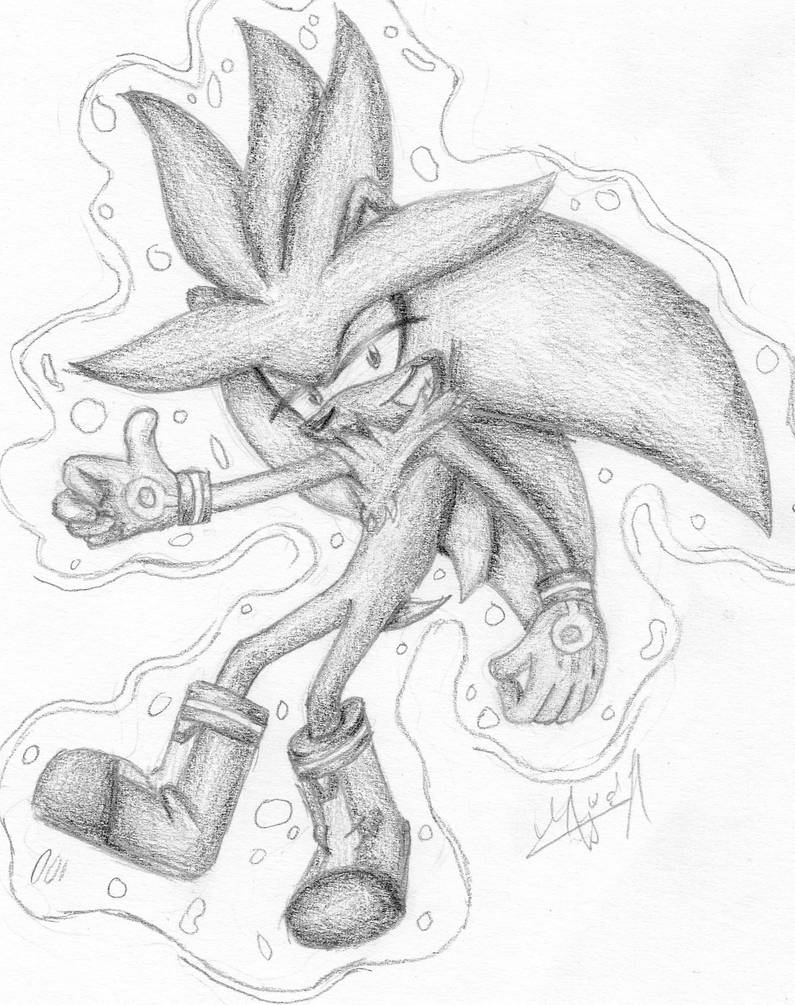 Silver hand drawn by TheManiacOfHedgehogs on DeviantArt