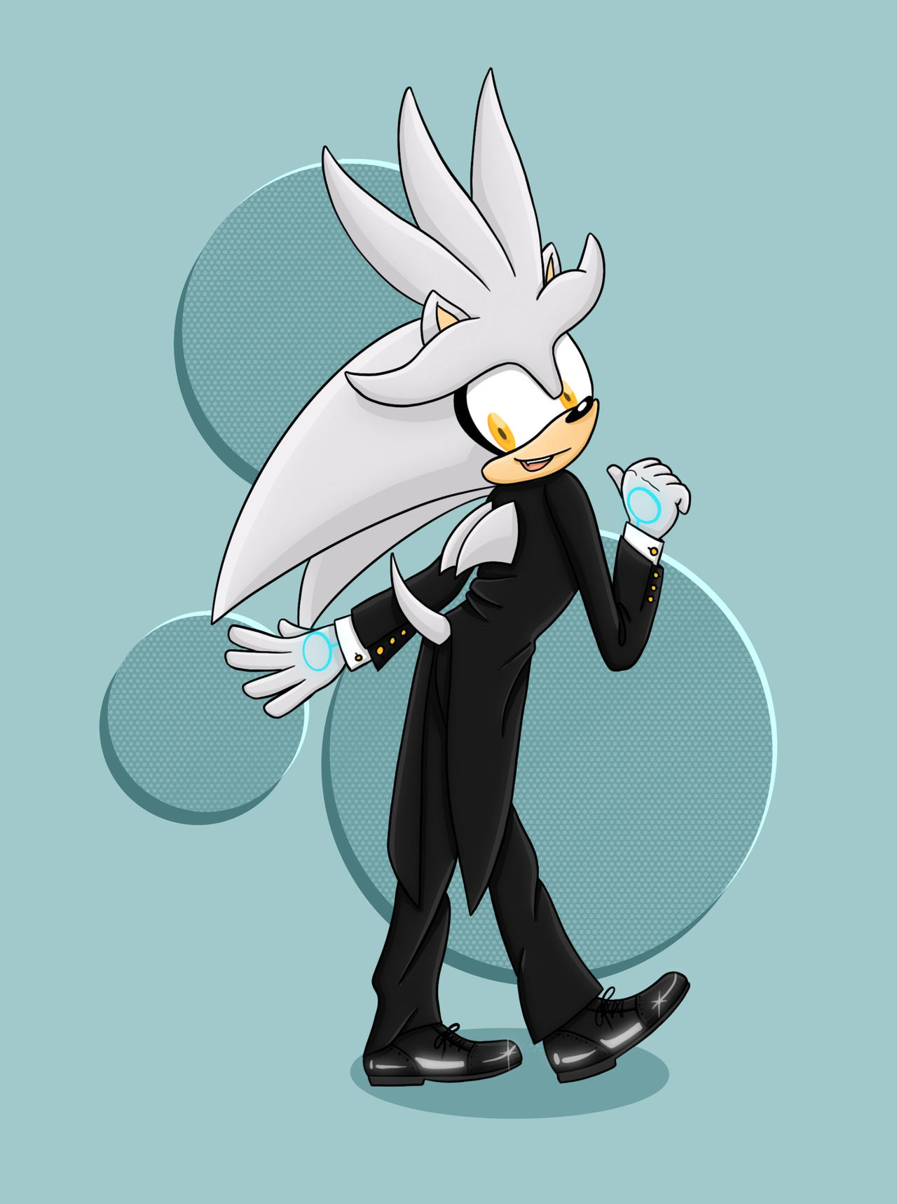 Deviantart T Silver Silver is so happy with their new suit! by TheManiacOfHedgehogs on ...