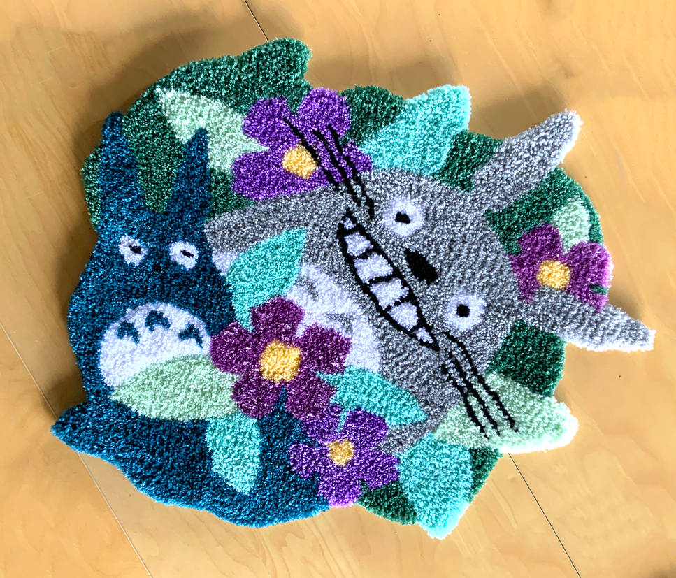 Toroto Rug Totoro rug small by TheManiacOfHedgehogs on DeviantArt
