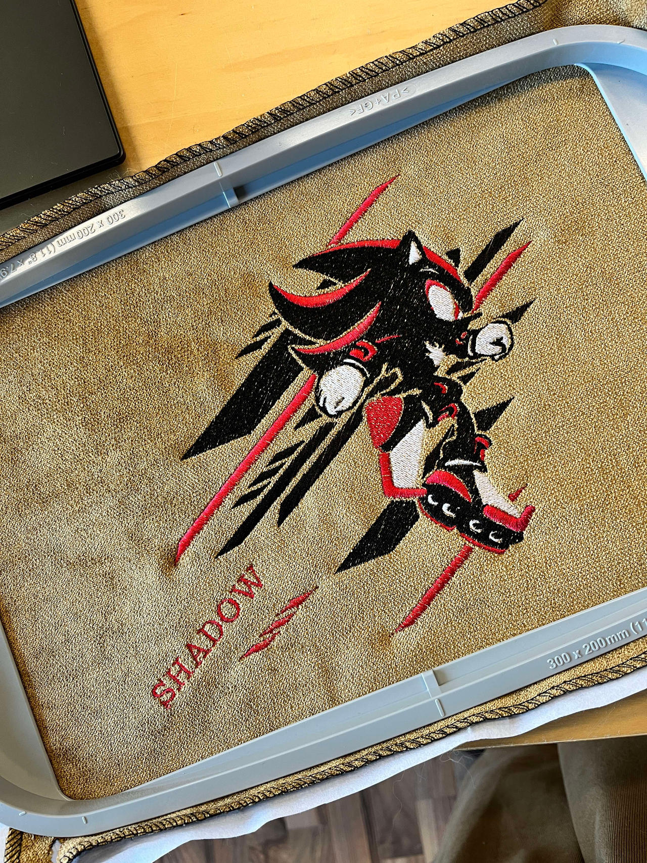 Shadow boy embroidered by TheManiacOfHedgehogs on DeviantArt