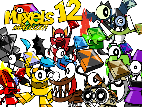 Mixels Creditsbackground MIXELS 12th ANIVERSERY!!!!! by GoGoDinoRex on DeviantArt