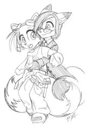 Sammy + Tails - Hug!