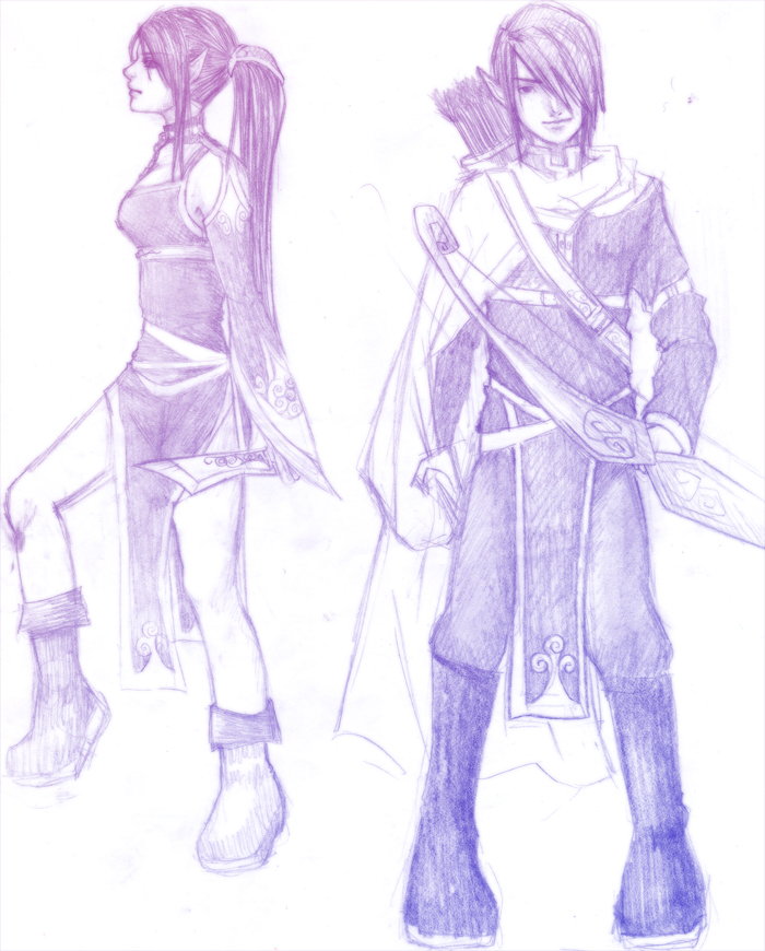 Warrior elf -female and male