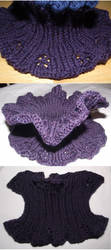 ruffly knitted collar
