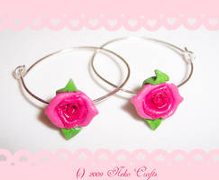 single rose hoops