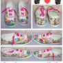 Candy hand painted shoes