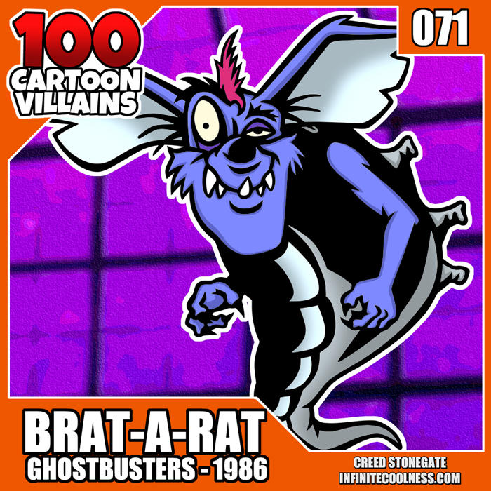 100 Cartoon Villains - 071 - Brat-A-Rat! by CreedStonegate on DeviantArt