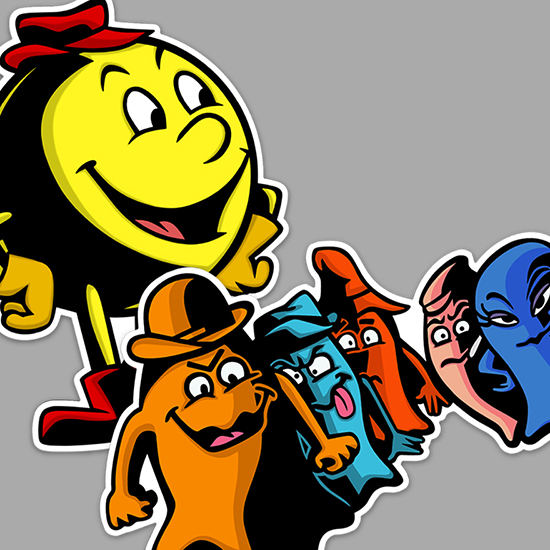 Pac-Man vs. The Ghosts Stickers - Last printing! by CreedStonegate on ...