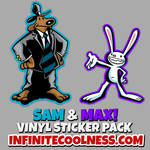 Sam and Max Stickers! by CreedStonegate