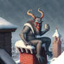 The Krampus Leaves A Present - with AI!