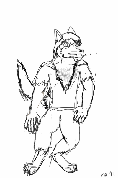 Wolf-dude stance 1