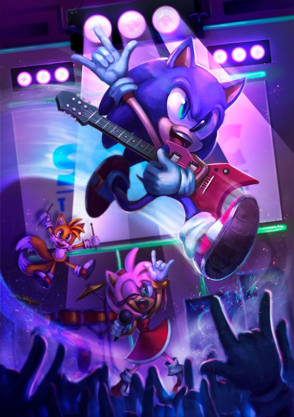 Sonic Rocker Sonic rock concert by Alisthecat on DeviantArt