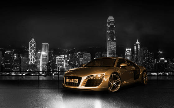 Audi R8 gold