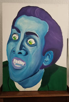 Nic Cage in Blue