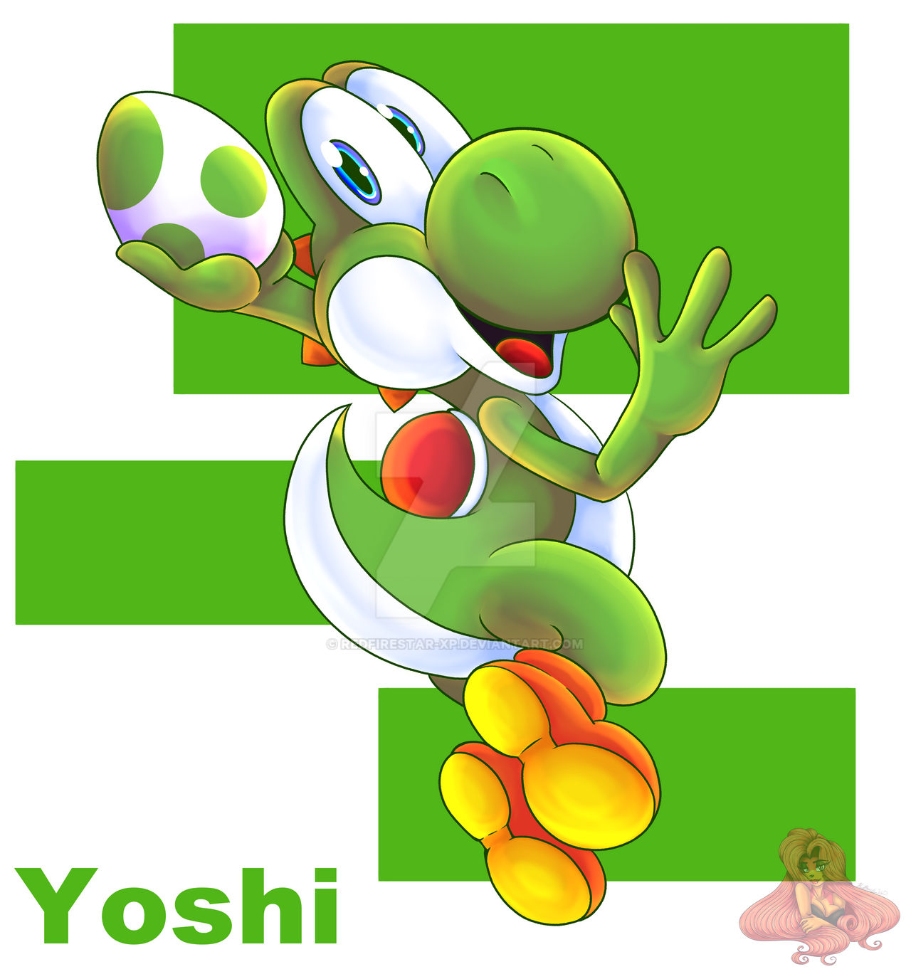 Yoshi by Redfirestar-XP on DeviantArt