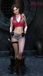 Claire Redfield (Sexy Classic Outfit) by SiJaART