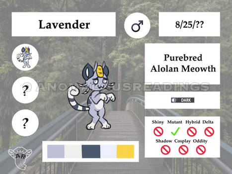 [Pocket-verse] Lavender Reference Sheet