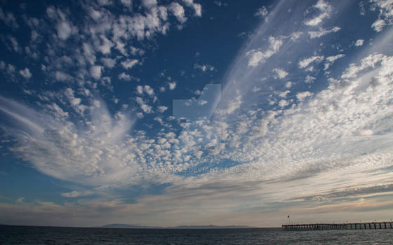 clouds over the channel