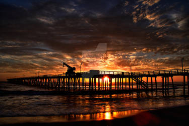 HUENEME Pier SunsetSilhouette