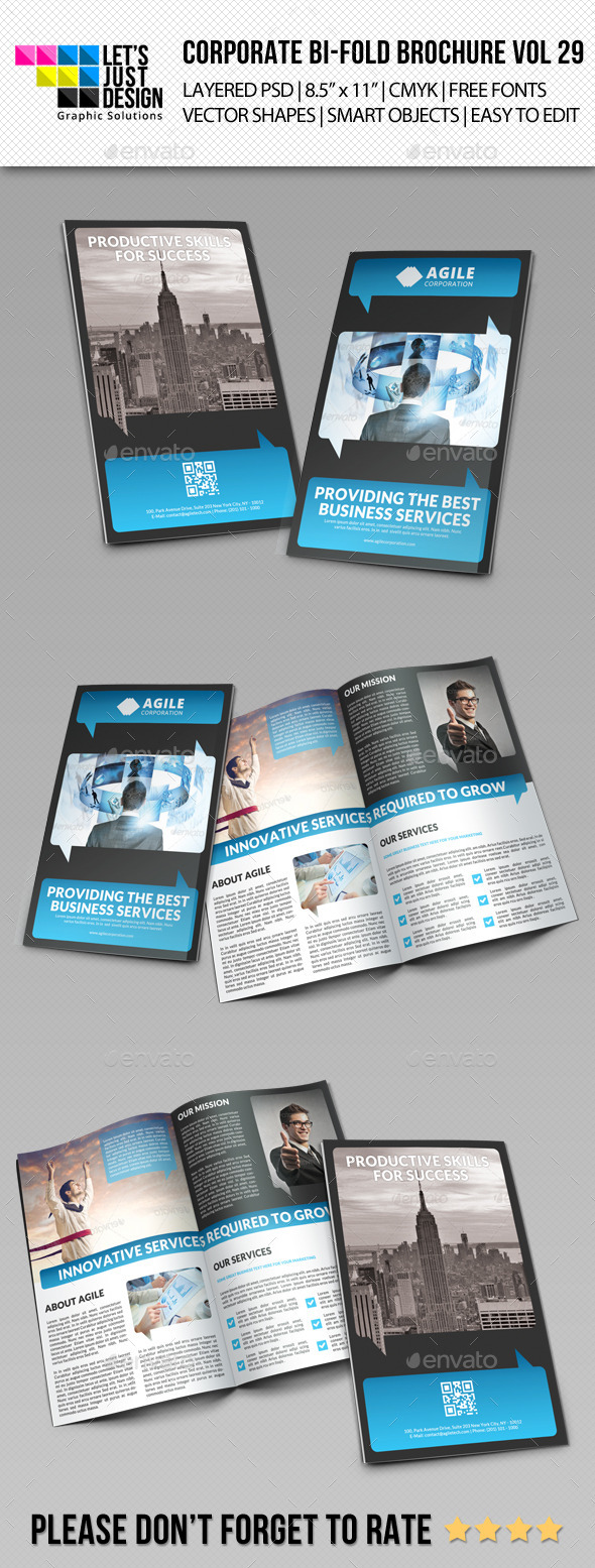 Creative Corporate Bi-Fold Brochure Vol 29