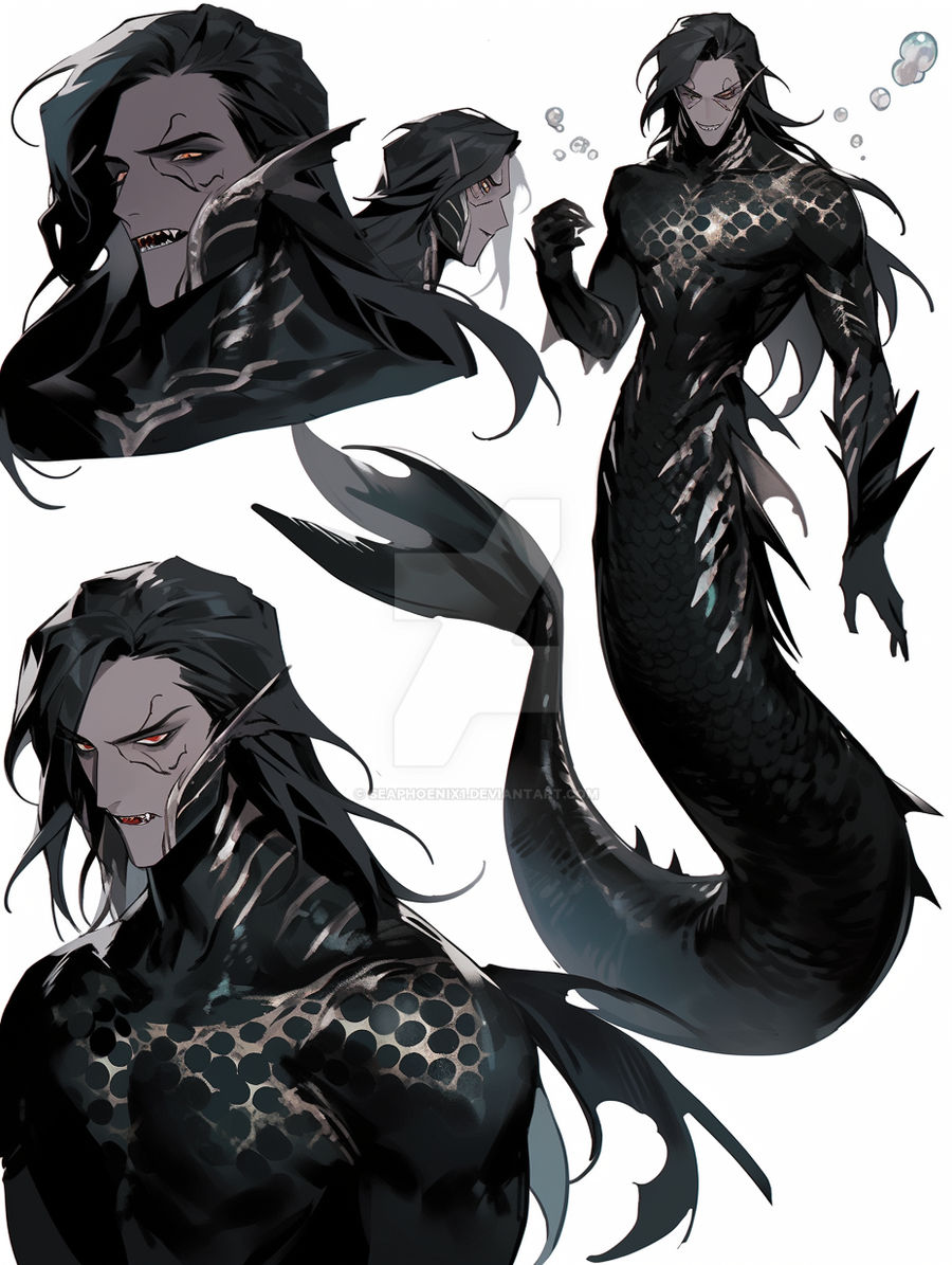 merman adoptable deep sea (closed) by seaphoenix1 on DeviantArt