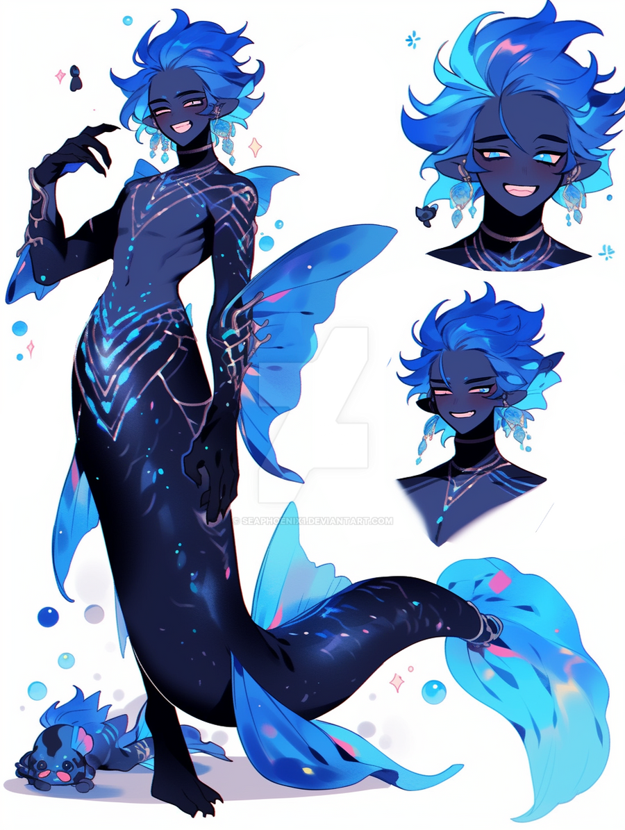 deep sea merman adoptable (Closed) by seaphoenix1 on DeviantArt