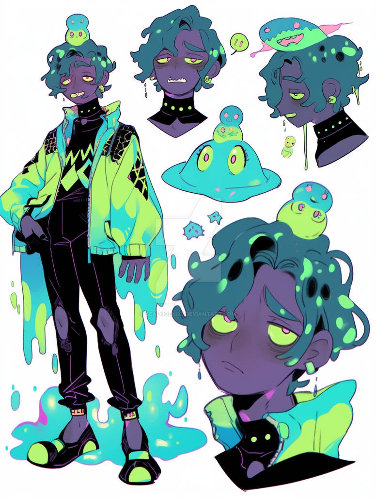 sad slime boy (closed) *slime friendos included * by seaphoenix1 on ...