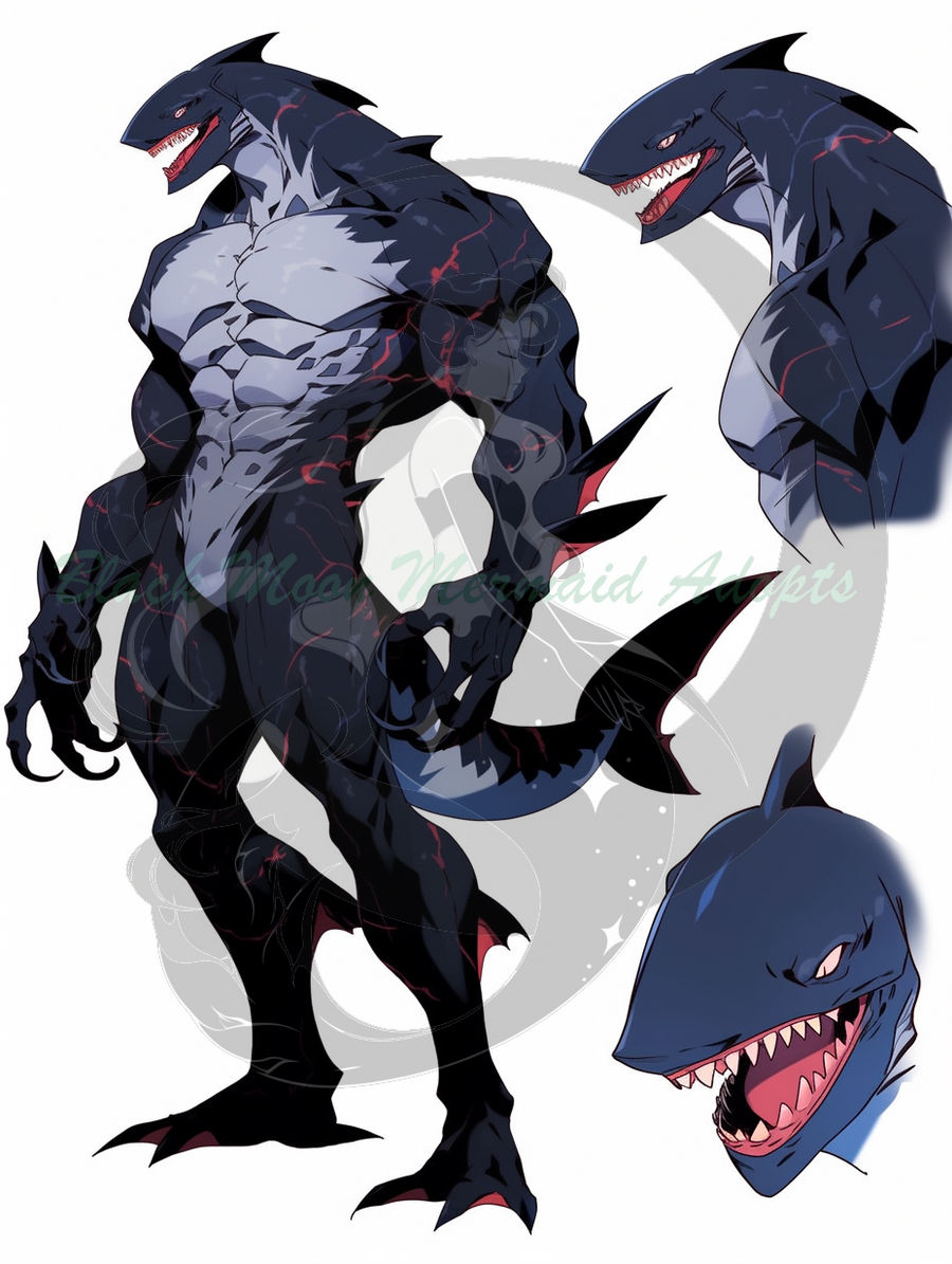 Deviantart Note Kin Png shark kin male (open) by seaphoenix1 on DeviantArt