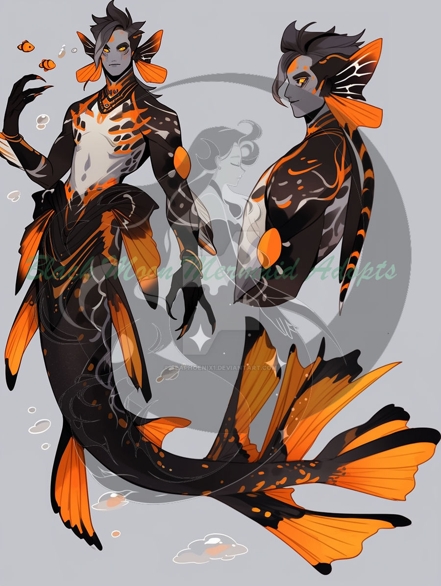 Merman Fish Open coelacanth merman (open) by seaphoenix1 on DeviantArt