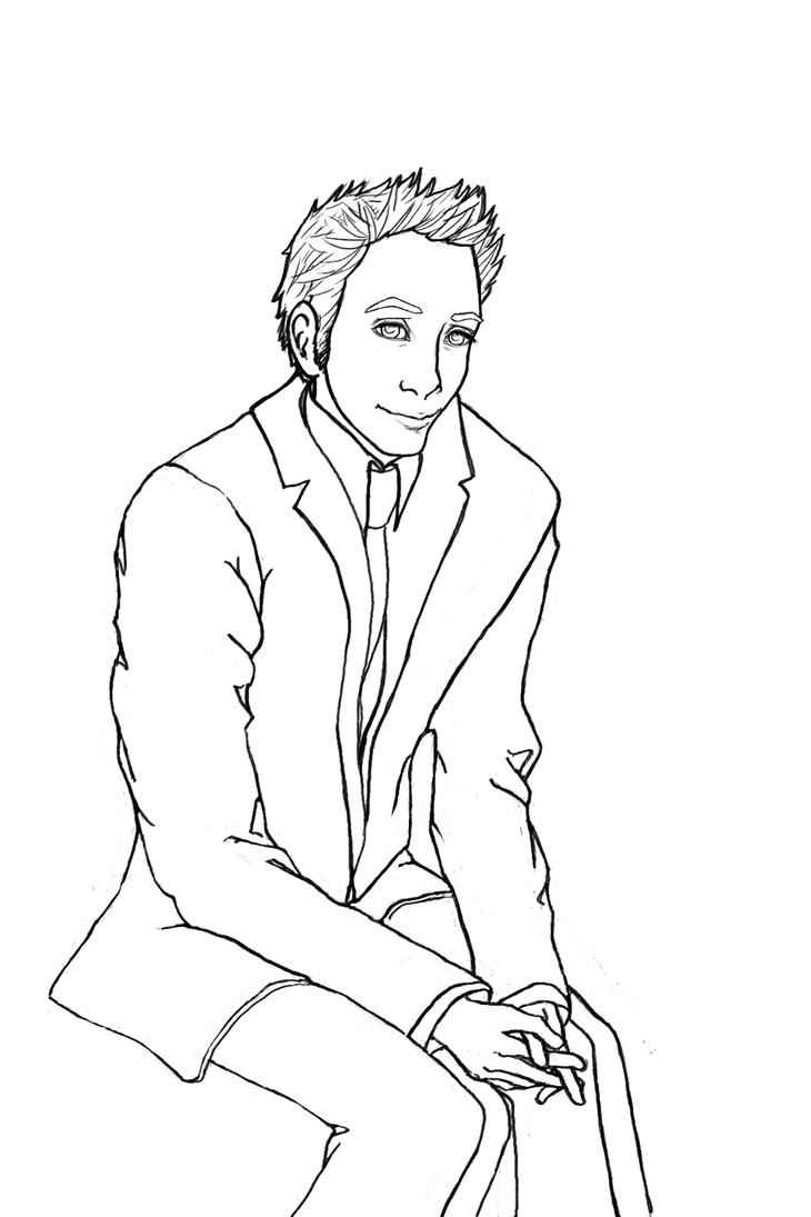 Matt portrait lineart by ManicPixieNightmares on DeviantArt