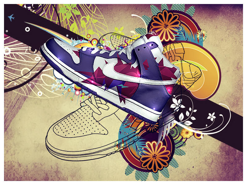 nike shoes wallpaper by onemicGfx on DeviantArt