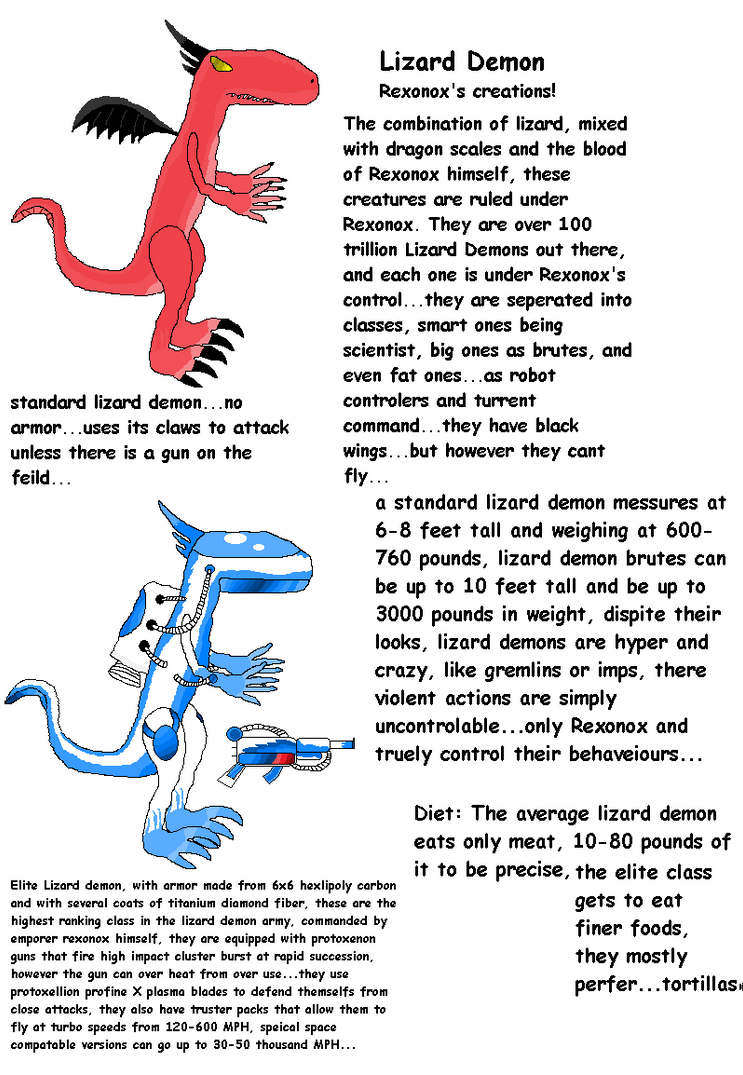 Lizard Demons by Catty-Mintgum on DeviantArt