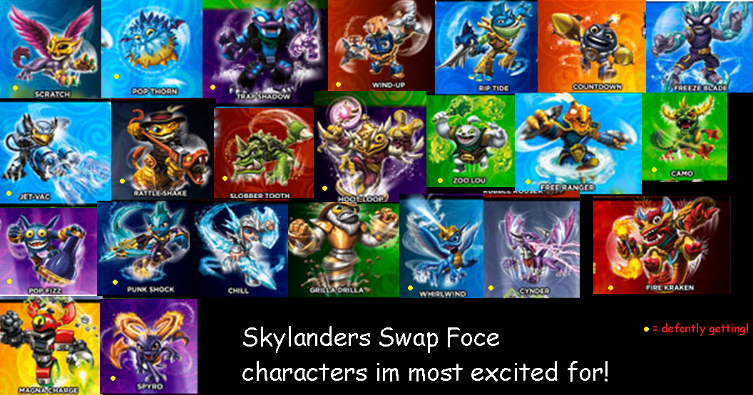 Skylanders Swap Force - characters I like!