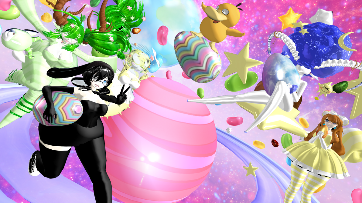 Happy Spring Display MMD - Happy Easter! by Catty-Mintgum on DeviantArt