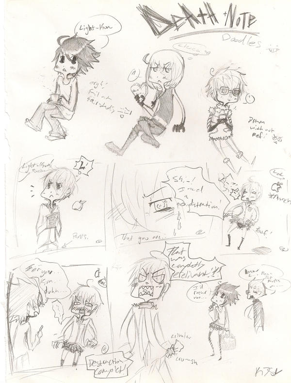 Deviantart Mr Note DEAR GOD DEATHNOTE DOODLE by sneakyninja18 on DeviantArt
