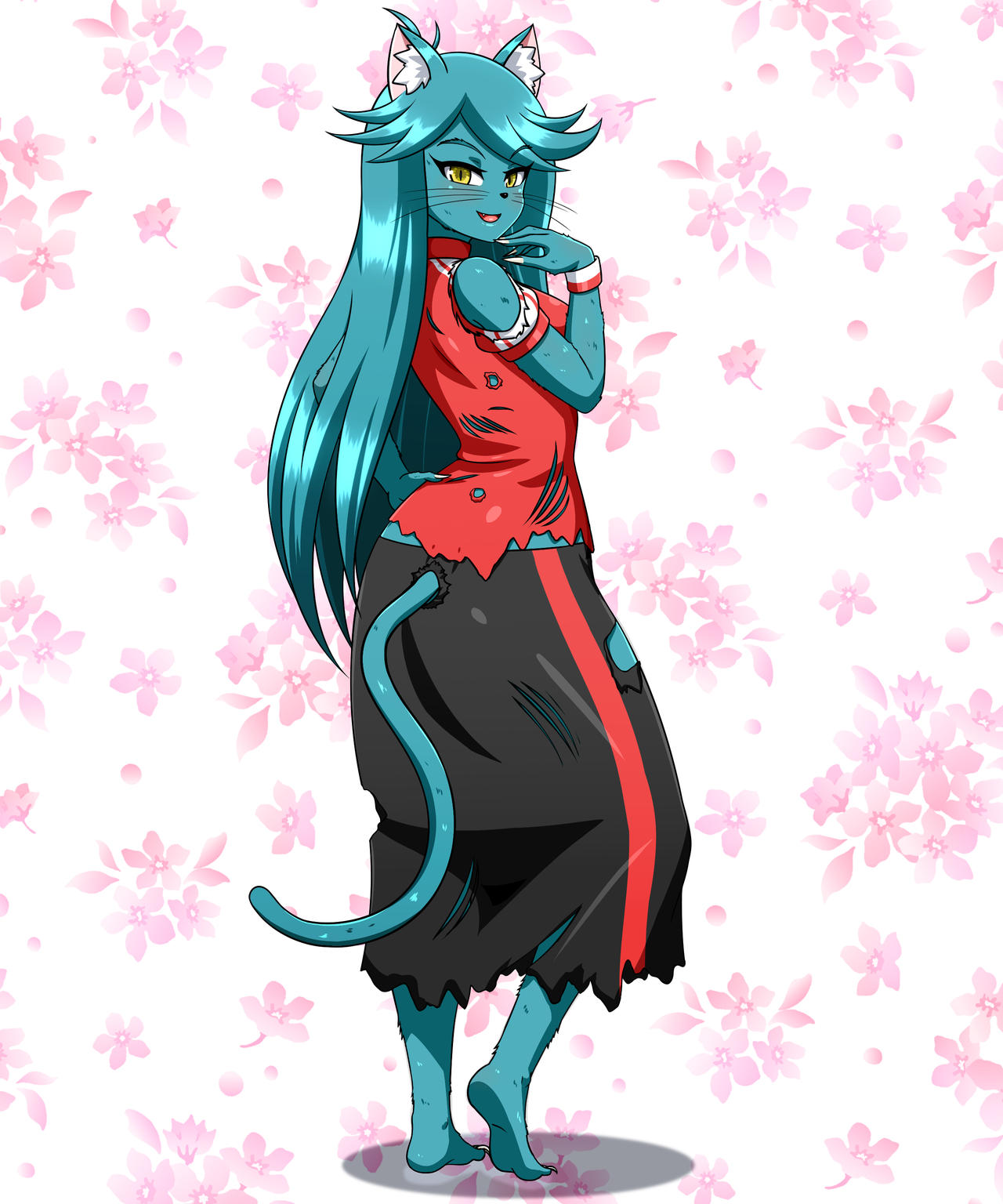 Katie cat Demihuman Form commission By Yensh On DeviantArt katie-cat-demihuman-form-commission-by-yensh-on-deviantart