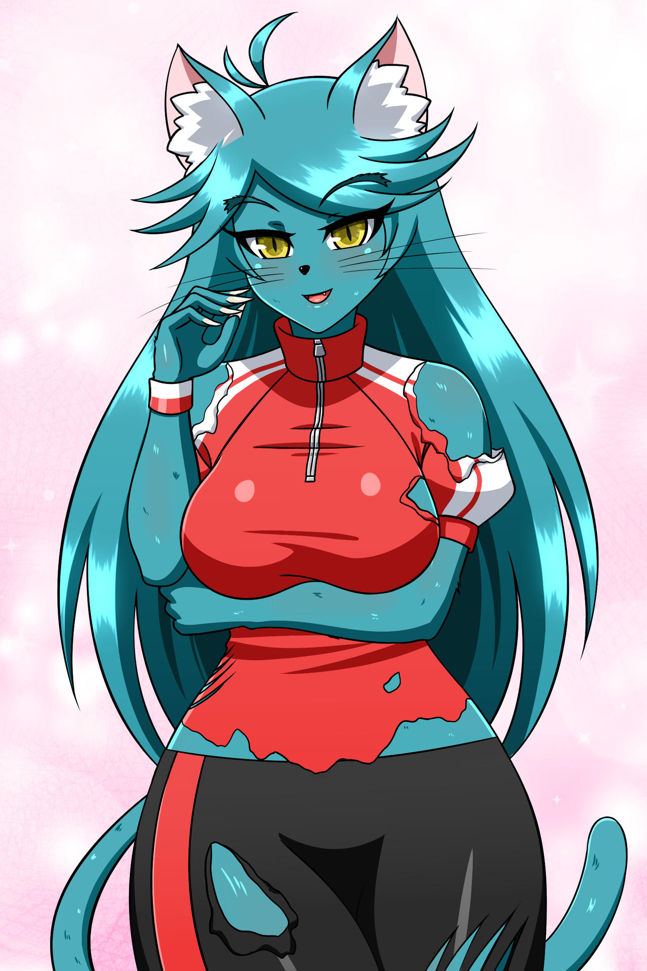 Katie cat Demihuman Form commission By Yensh On DeviantArt katie-cat-demihuman-form-commission-by-yensh-on-deviantart