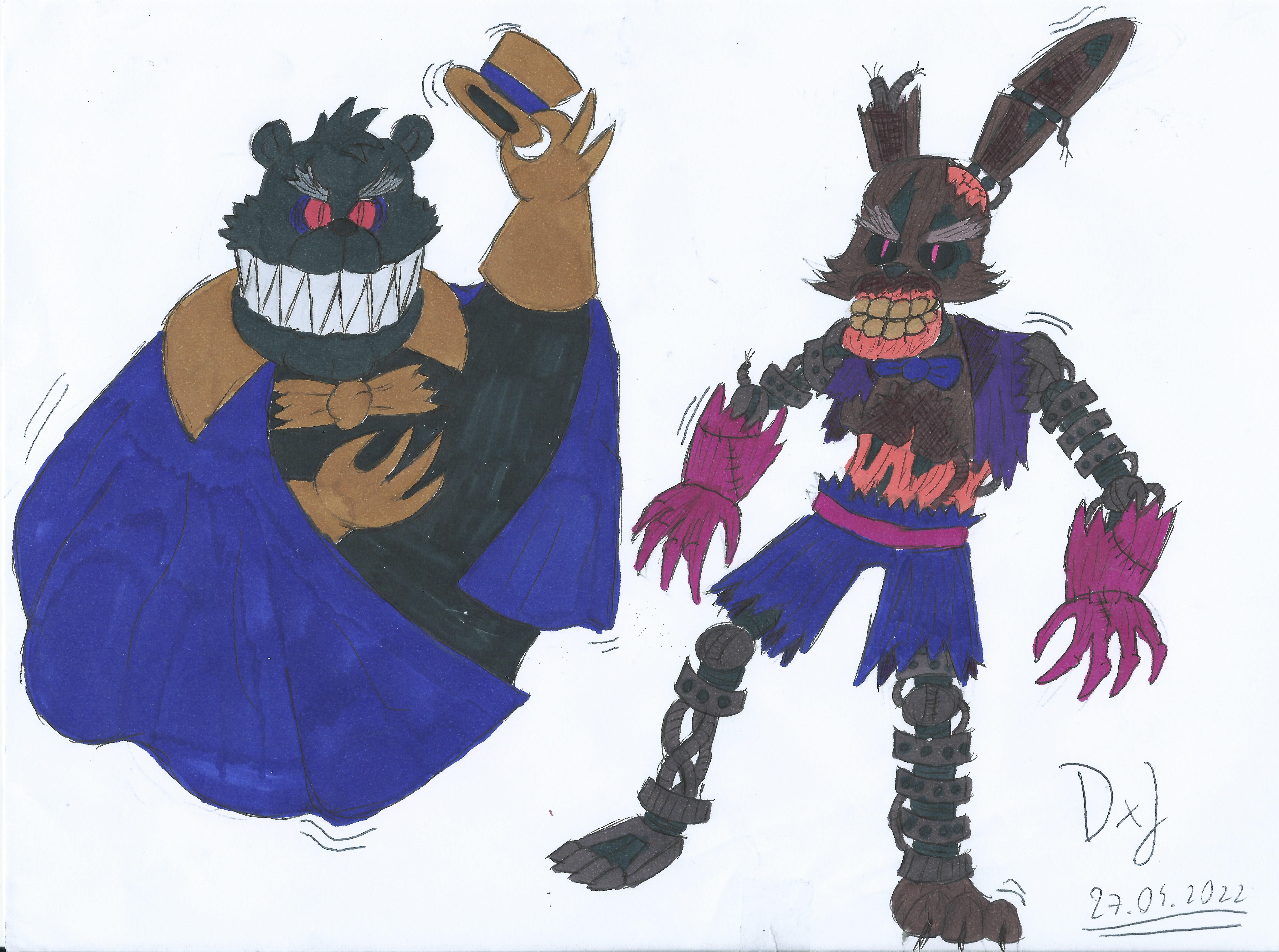 Nightmare Fredbear X Nightmare (Redraw) by ArtMama113 on DeviantArt