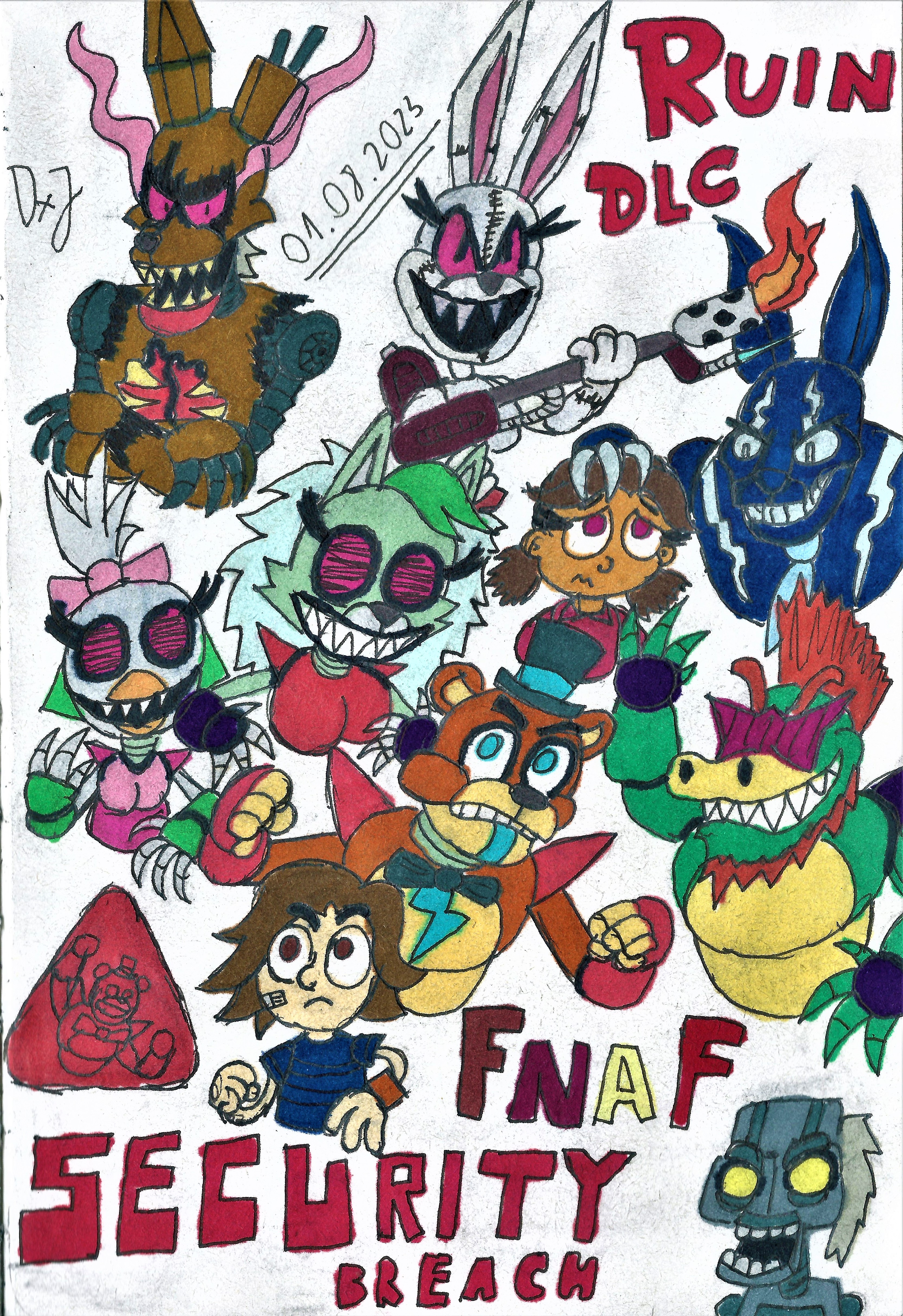 FNAF Security Breach Ruin - M.X.E.S. by ArtDexo2000 on DeviantArt