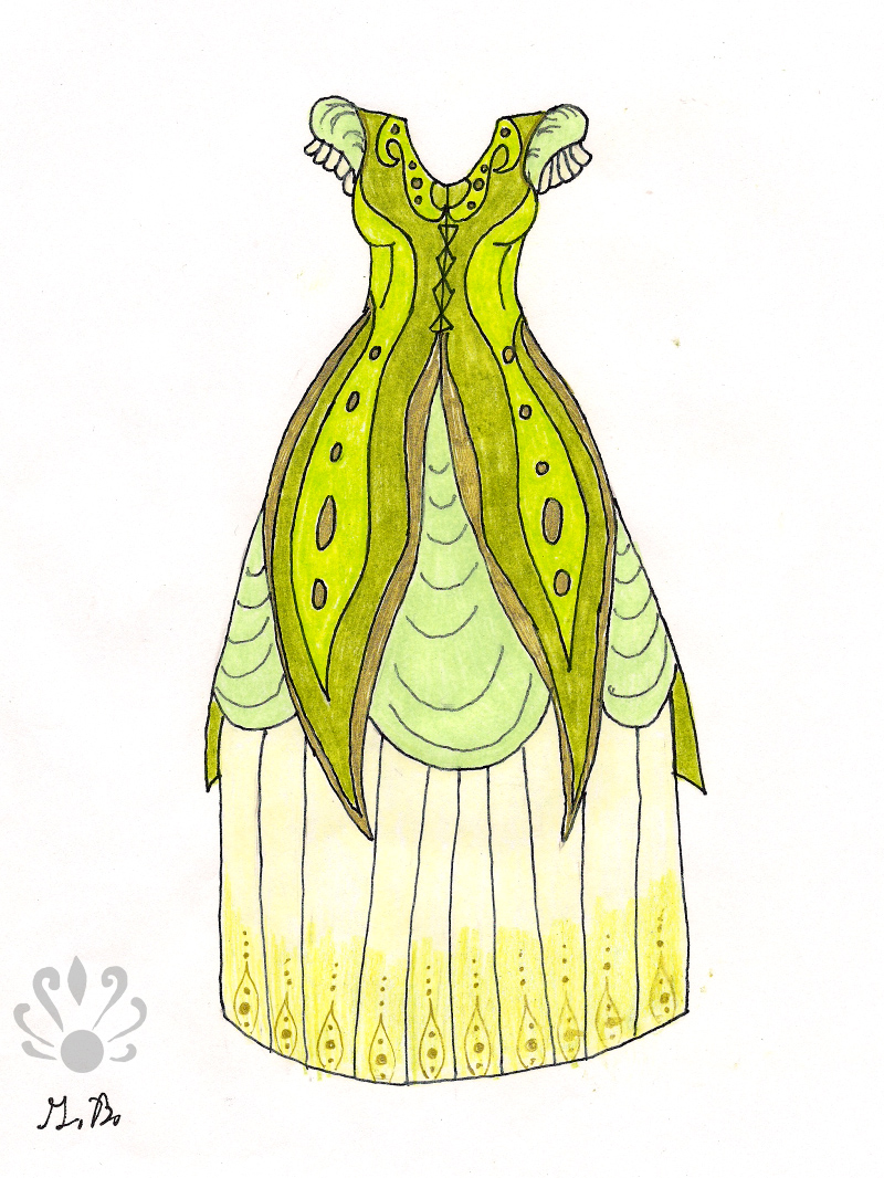 Enchanted jungle gown